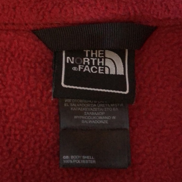 NEW THE NORTH FACE HALF ZIP FLEECE PULL OVER TOP MAROON MENS EXTRA LARGE XL TNF - Picture 5 of 6